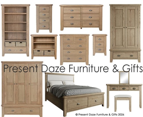 Homestead smoked oak bedside - homestead,