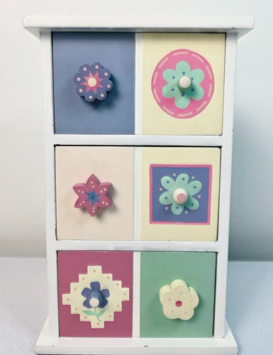 Vtg pastel flower wooden - pastel,